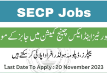 Securities & Exchange Commission SECP Jobs 2024